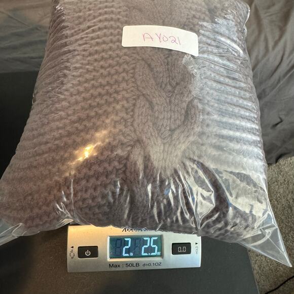 Bardot Cable Knit Sweater Brown Size L Chunky V-Neck Pullover - Picture 5 of 8